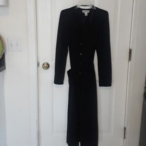 Lovely long black merino wool sweater.